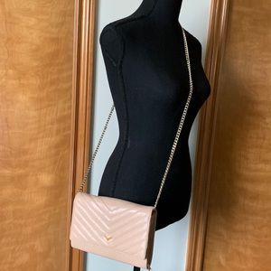 Botkier Soho Quilted Blush/Cream Clutch Crossbody